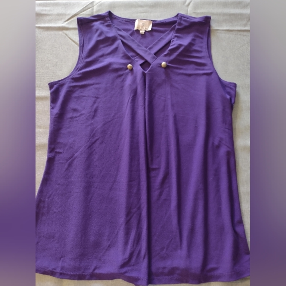 Sleeveless Purple - L